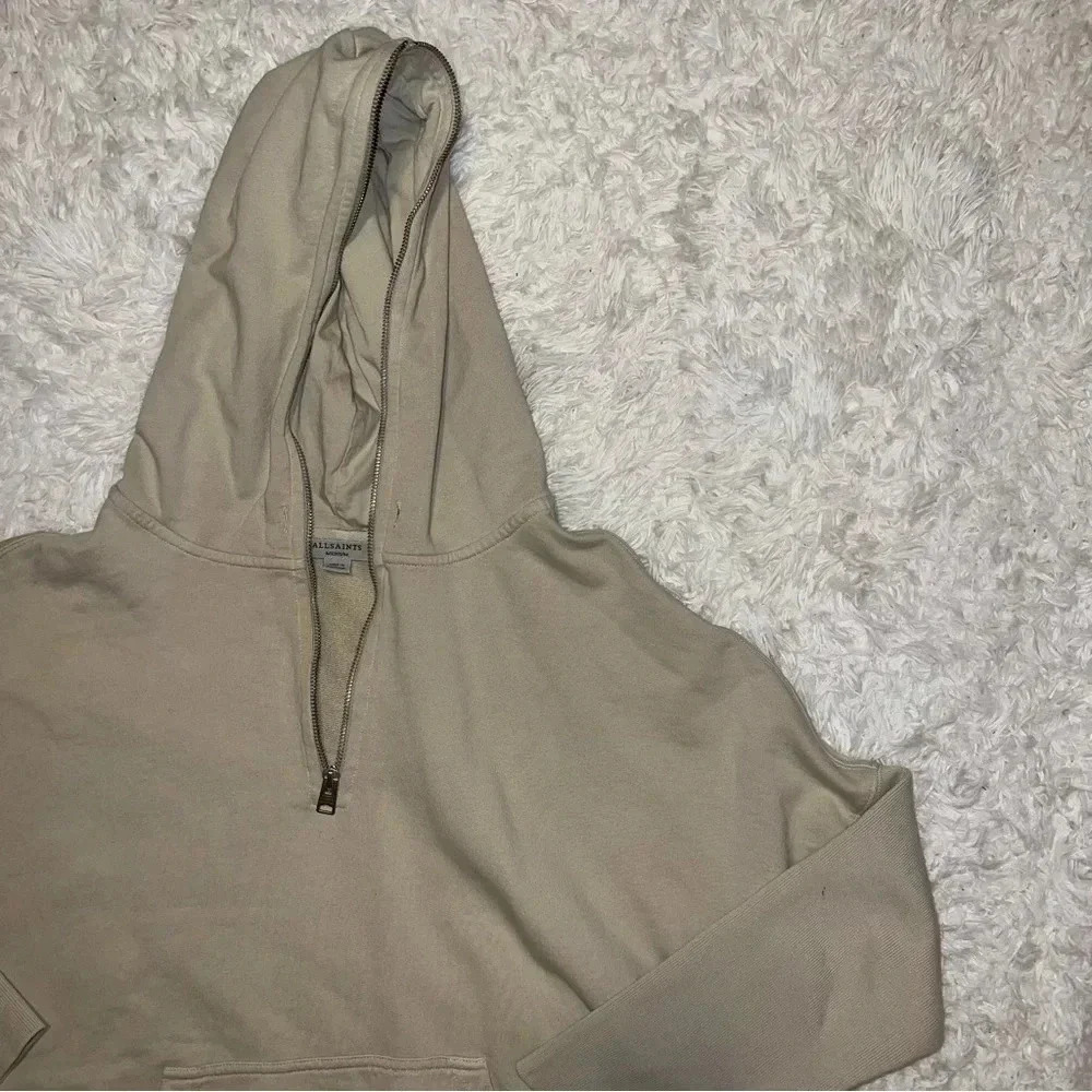 All Saints Xonda Womens Hoodie Dress size Medium in Tan